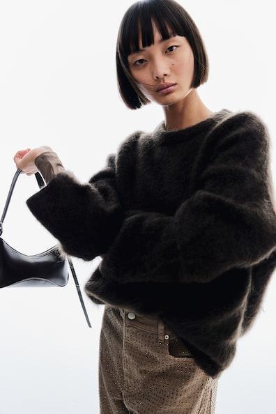 Oversized Mohair-Blend Sweater Product Image