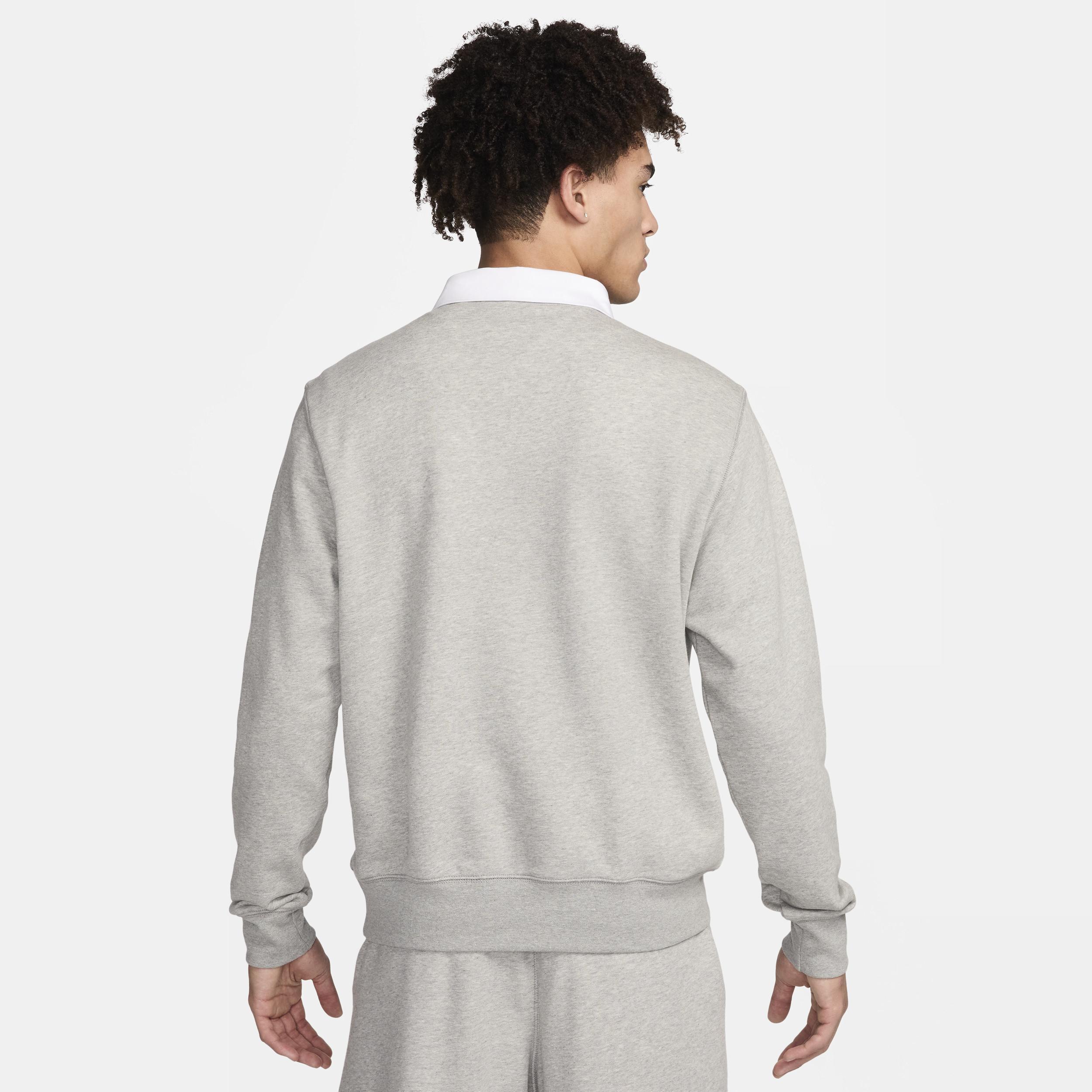 Nike Men's Club Fleece Long-Sleeve Fleece Polo Product Image