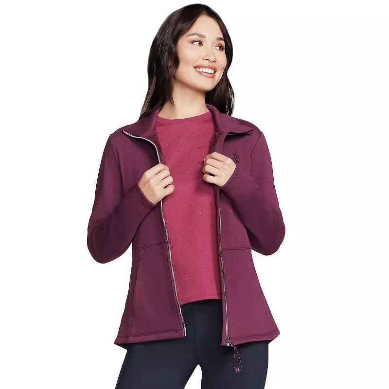 Womens Skechers GOLounge Essential Mockneck GOSnuggle Jacket Product Image