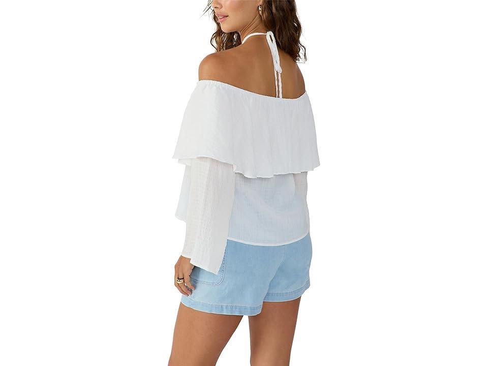 Sanctuary Halter Ruffle Blouse Women's Clothing Product Image