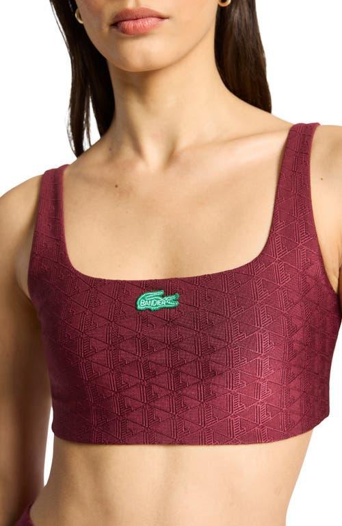 Womens Lacoste X Bandier Jacquard Sports Bra product image