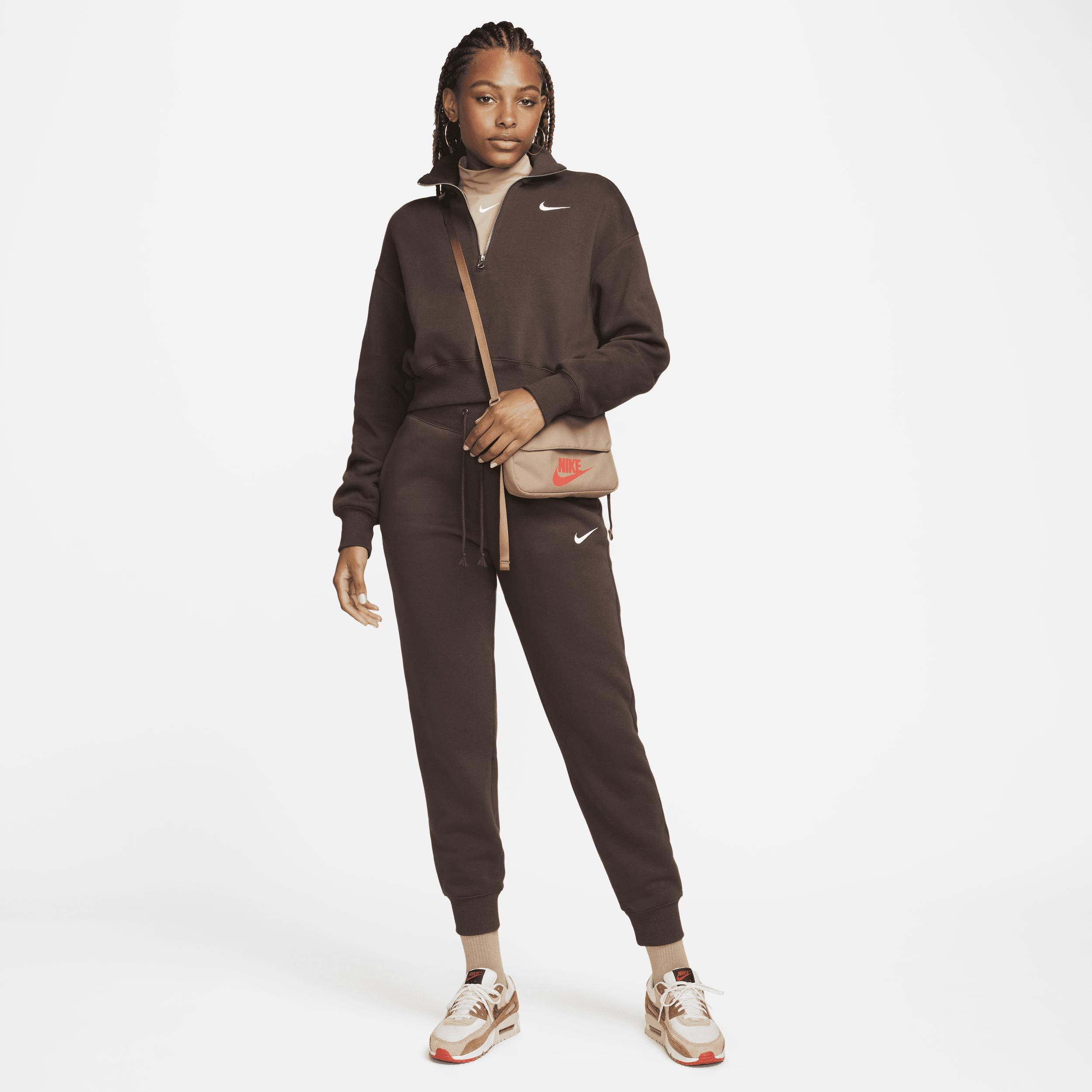 Nike Womens Sportswear Phoenix Fleece Oversized Half-Zip Crop Sweatshirt Product Image