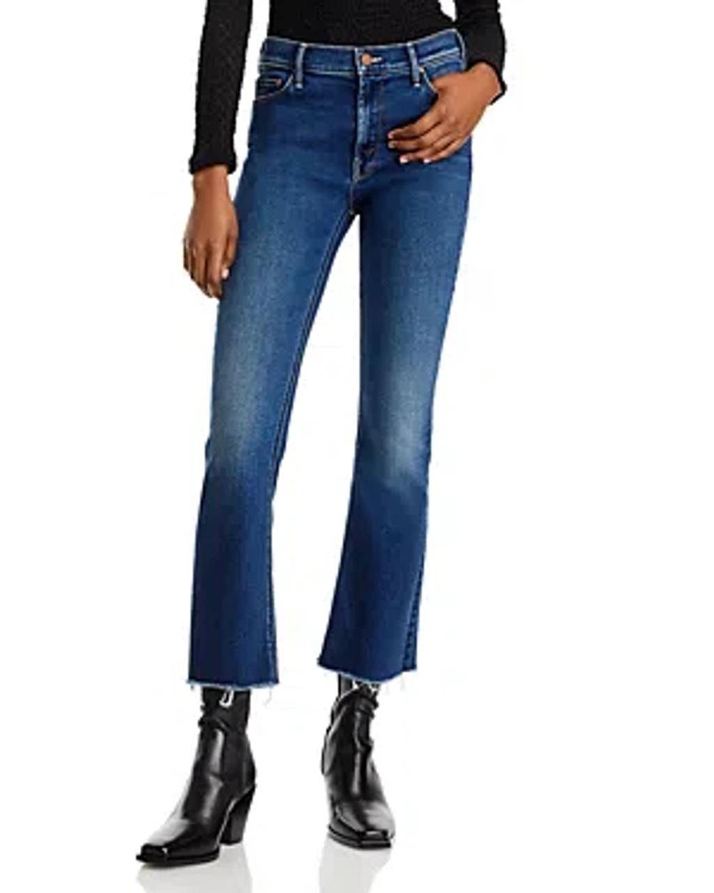 The Outsider High Rise Ankle Fray Flare Jeans In Uncharted In Uncharted Waters product image