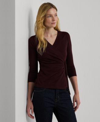 Lauren Ralph Lauren Womens Stretch Jersey Top Product Image