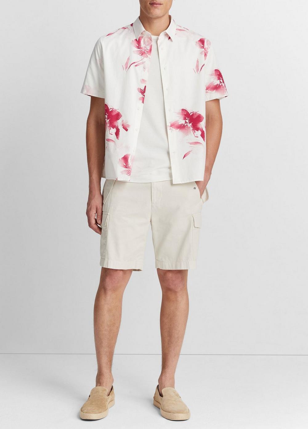 Faded Floral Short-Sleeve Shirt Product Image