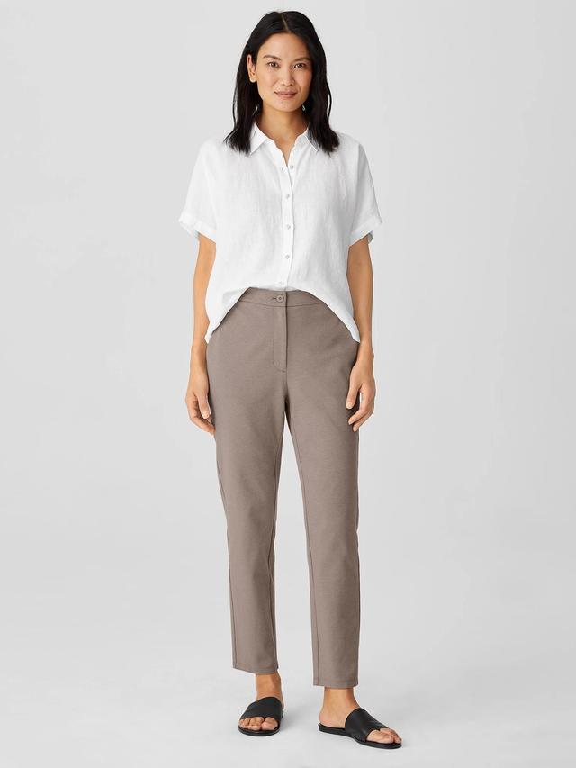 EILEEN FISHER Cotton Ponte Slim Pantfemale Product Image