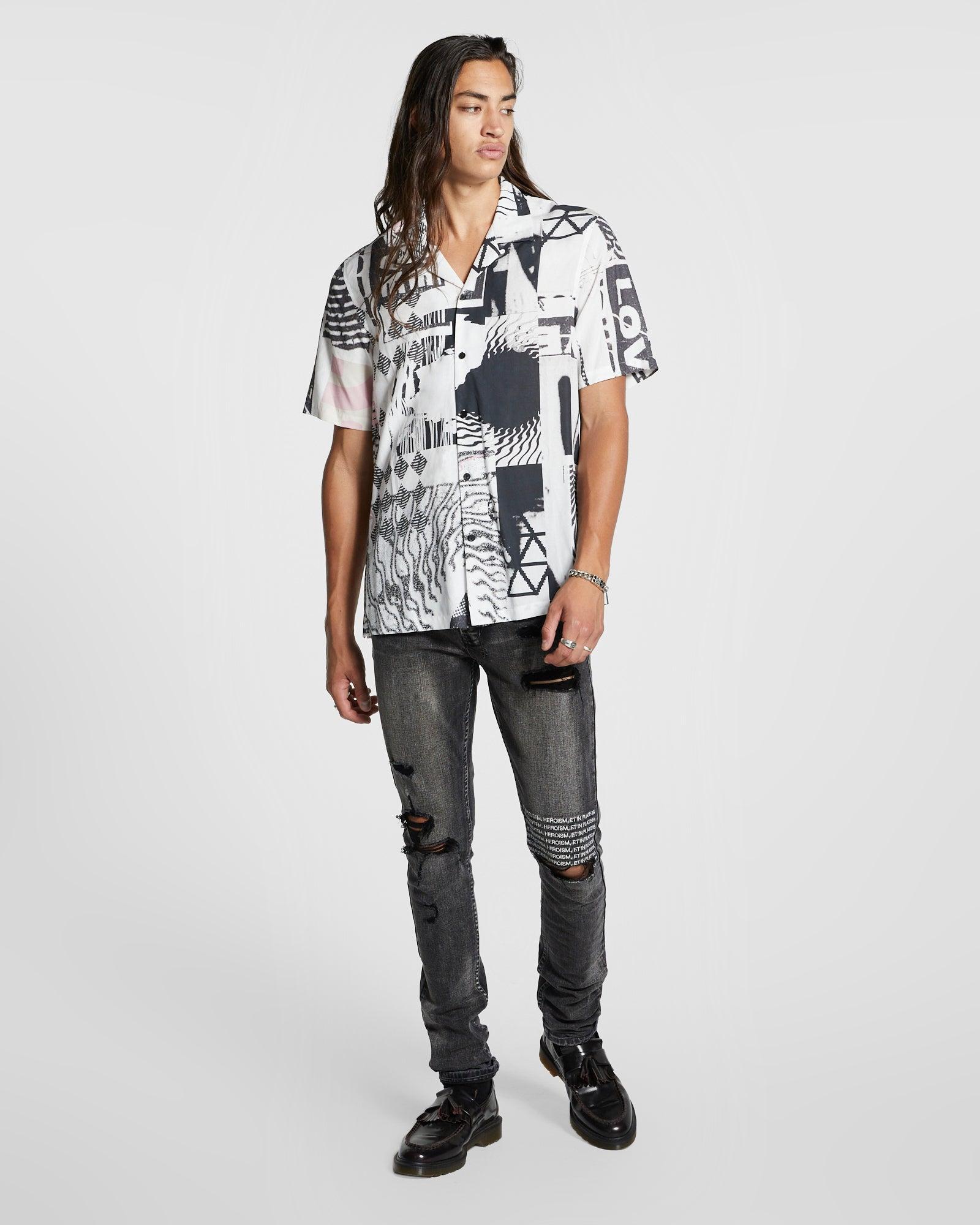 LOVE RAVE RESORT SS SHIRT MULT Male Product Image