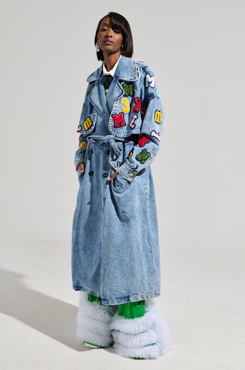 TAKE NOTES DENIM TRENCH Product Image