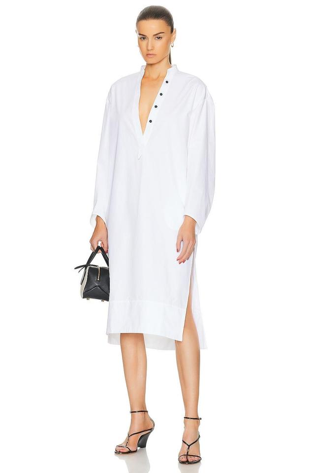 KHAITE Brom Dress White. (also in ). Product Image