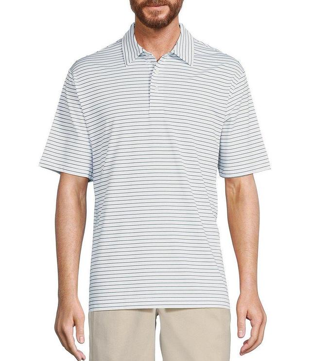 Roundtree & Yorke Performance Short Sleeve Stripe Polo Shirt Product Image