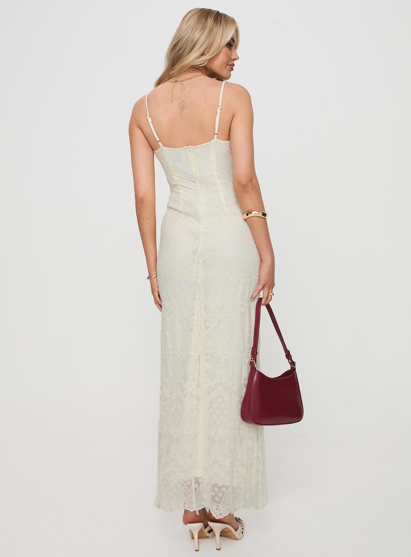 Euphemia Maxi Dress Cream Product Image