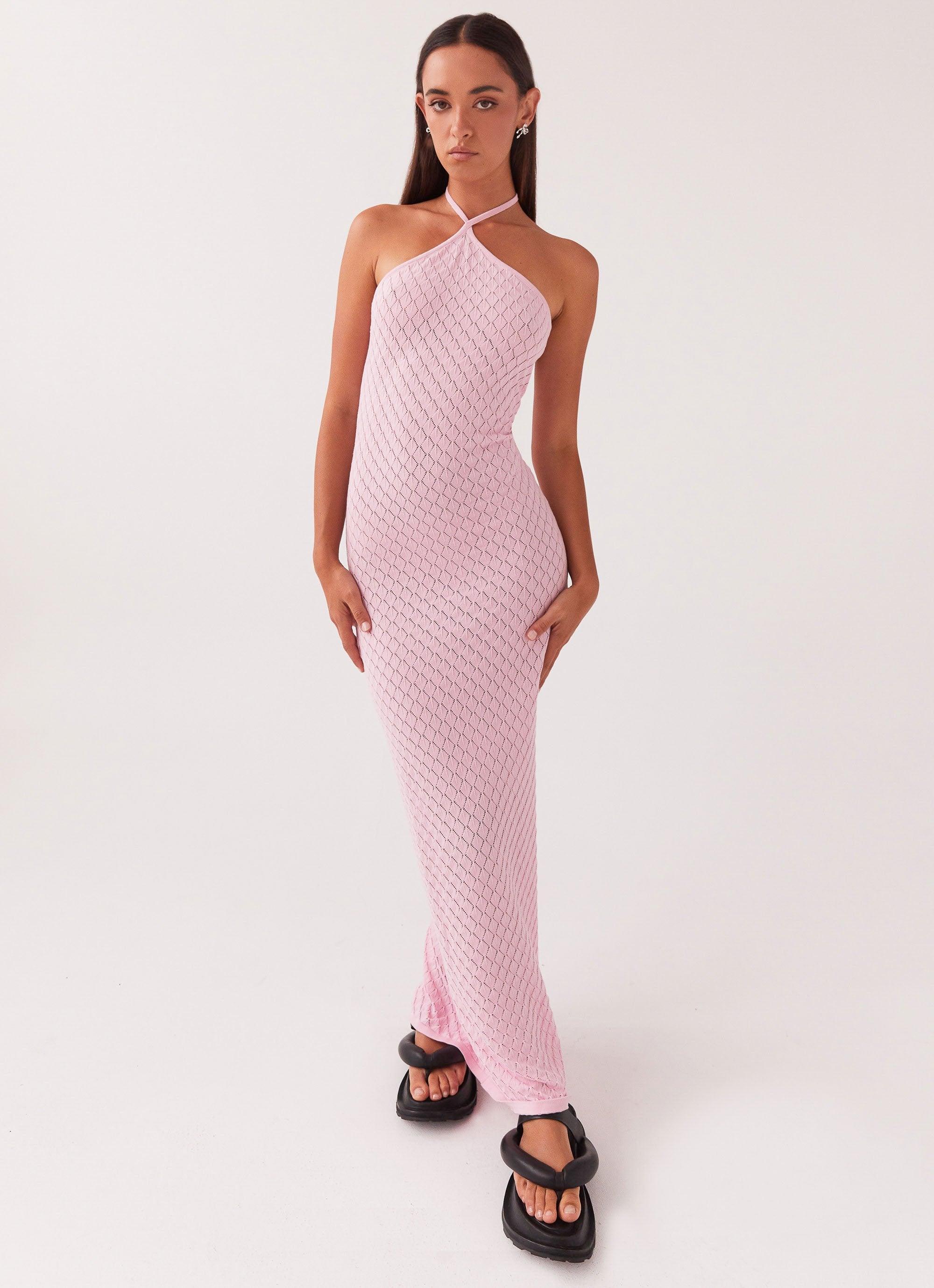 Madsy Knit Maxi Dress - Rose Pink Product Image