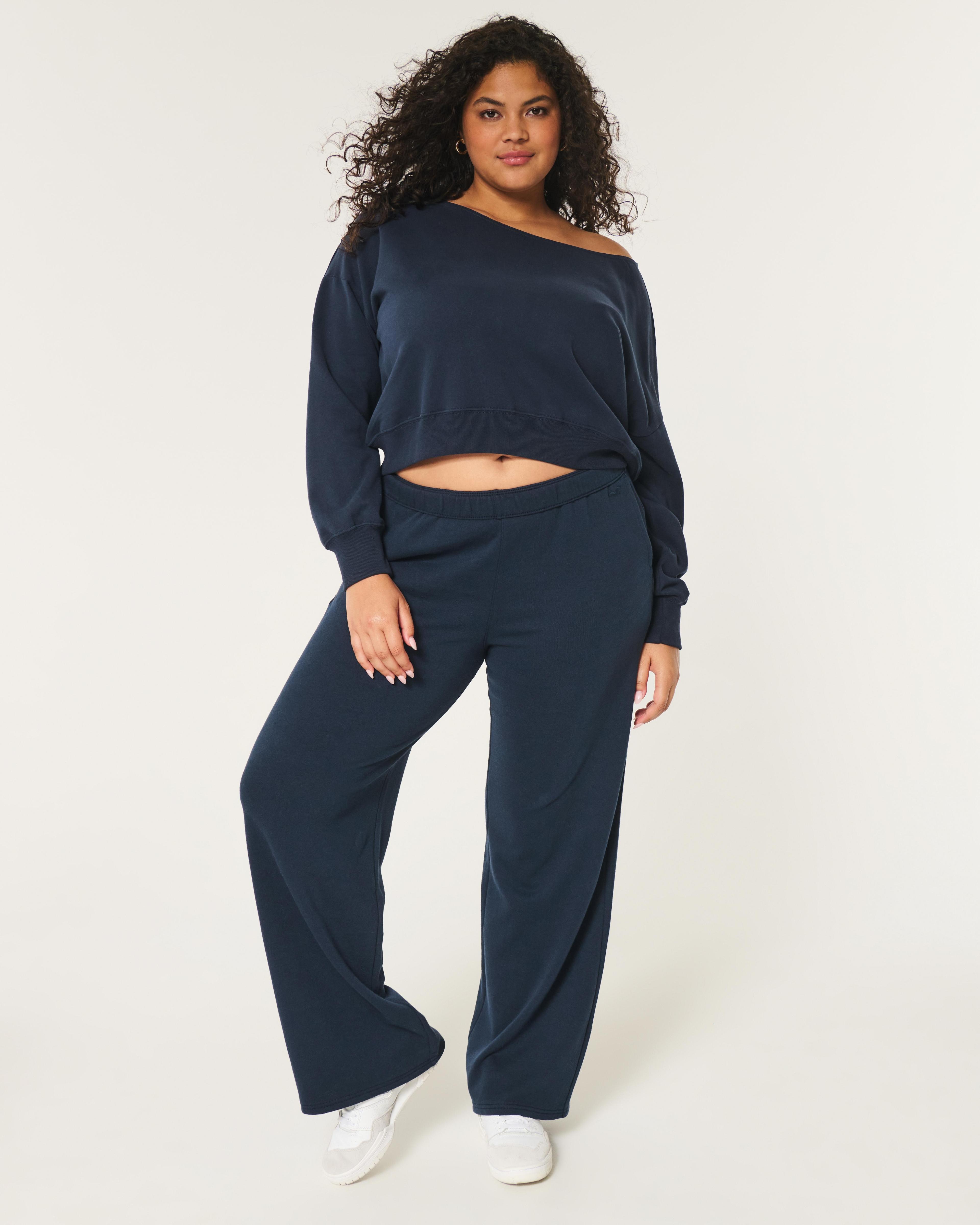 Easy Off-the-Shoulder Terry Sweatshirt Product Image