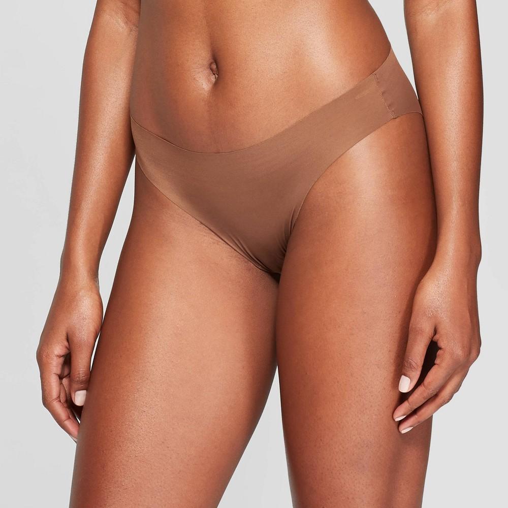 Womens Invisible Edge Bikini Underwear - Auden Caramel Product Image