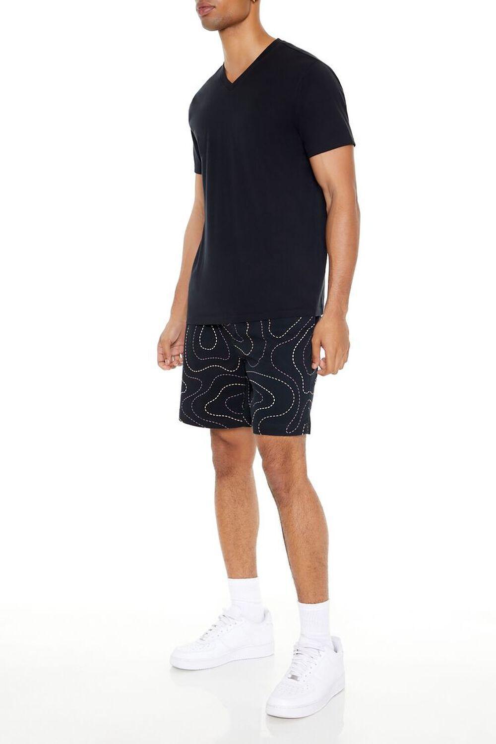 Dashed Line Print Volley Shorts | Forever 21 Product Image