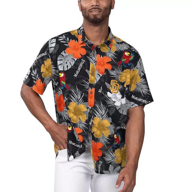 Mens Margaritaville San Diego Padres Island Life Floral Party Button-Up Shirt Product Image