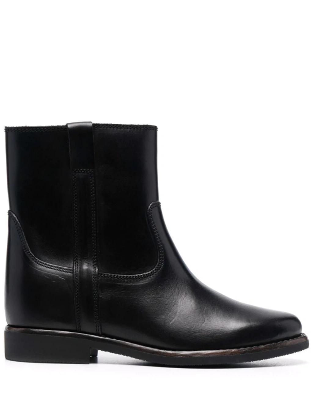 Susee Used Leather Boots - Atterley In Black Product Image