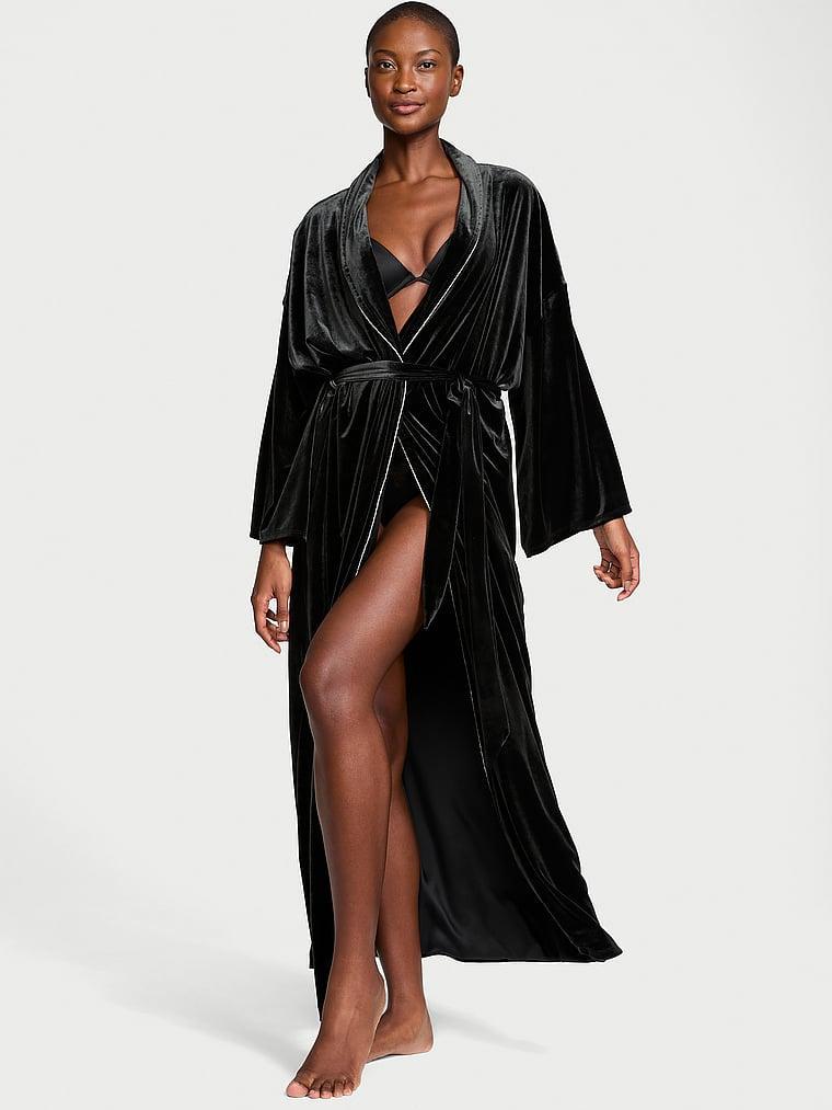 Very Sexy Starstruck Velvet Embellished Long Robe Product Image