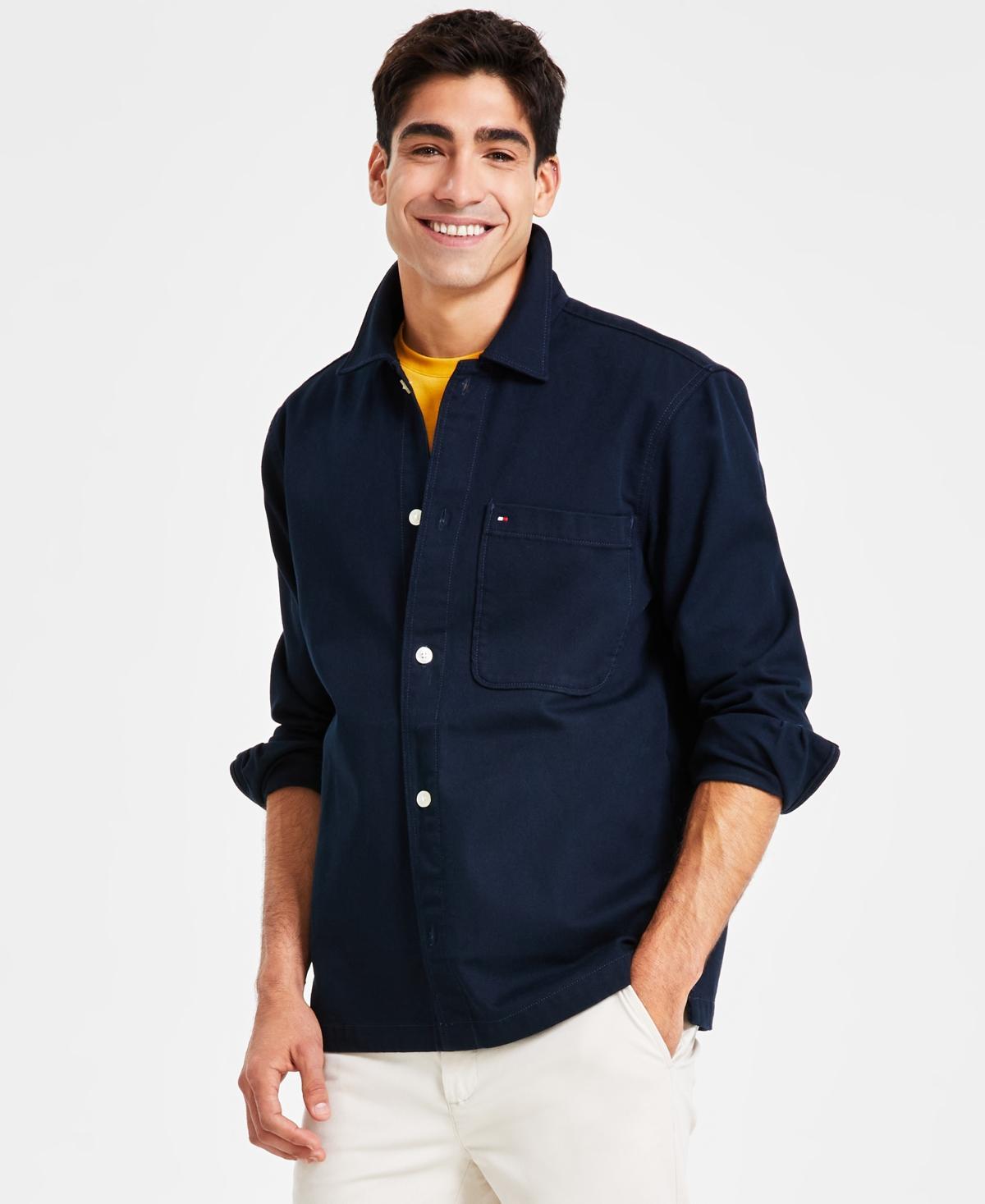 Tommy Hilfiger Mens Twill Utility Shirt Jacket Product Image