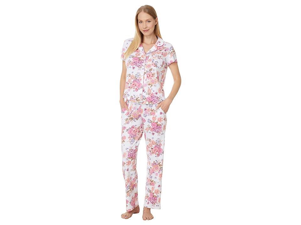 Karen Neuburger Petite Short Sleeve Girlfriend PJ (Blooming Bouquet) Women's Pajama Sets Product Image