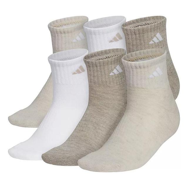 Womens adidas 6-Pack Athletic Quarter Length Socks Product Image