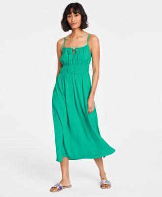 On 34th Womens Tie-Front Midi Dress, Created for Macys Product Image