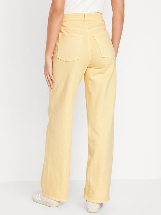 Extra High-Waisted Sky-Hi Wide-Leg Jeans Product Image