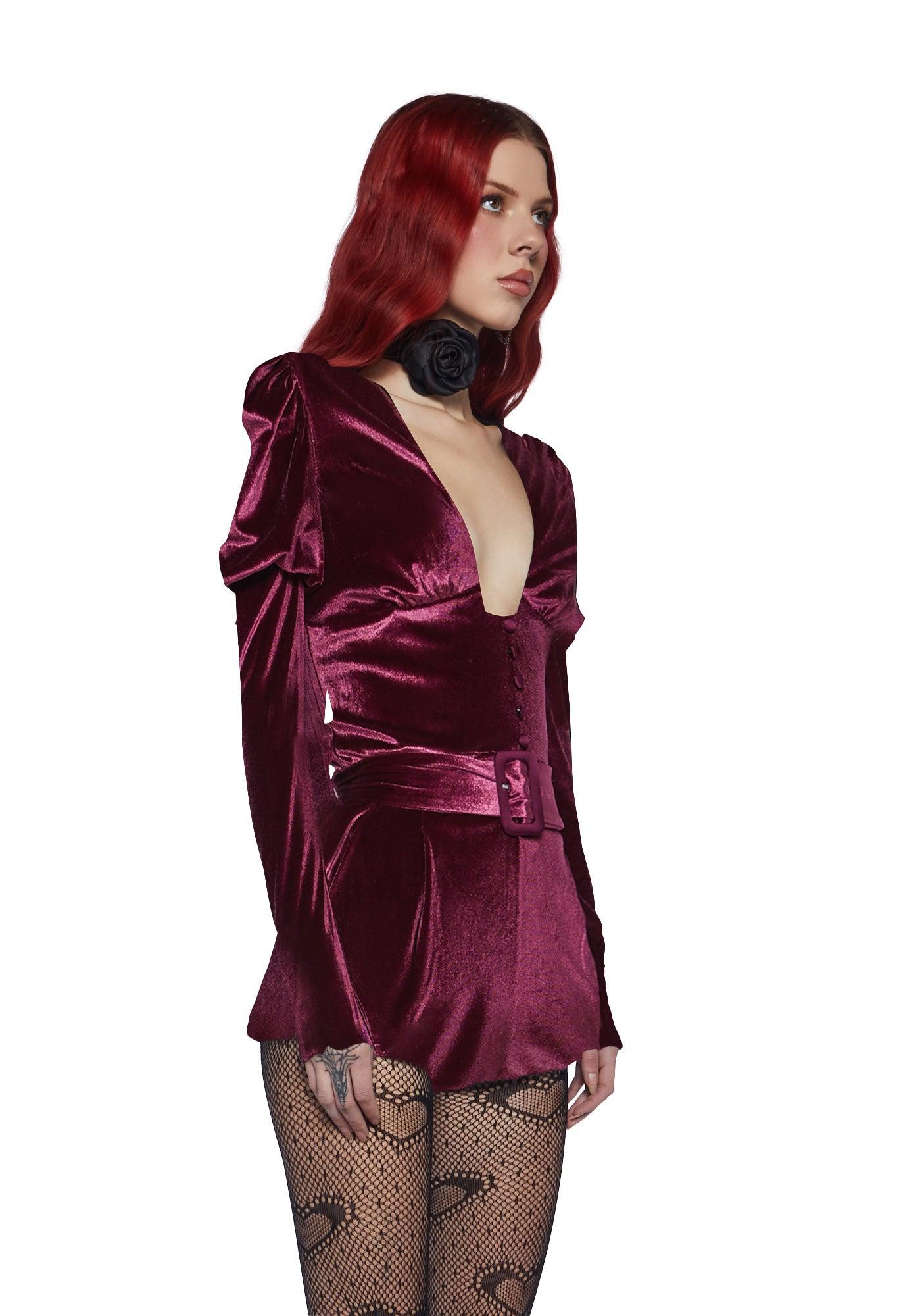 Chic Manners Velvet Romper - Pink Baby Product Image