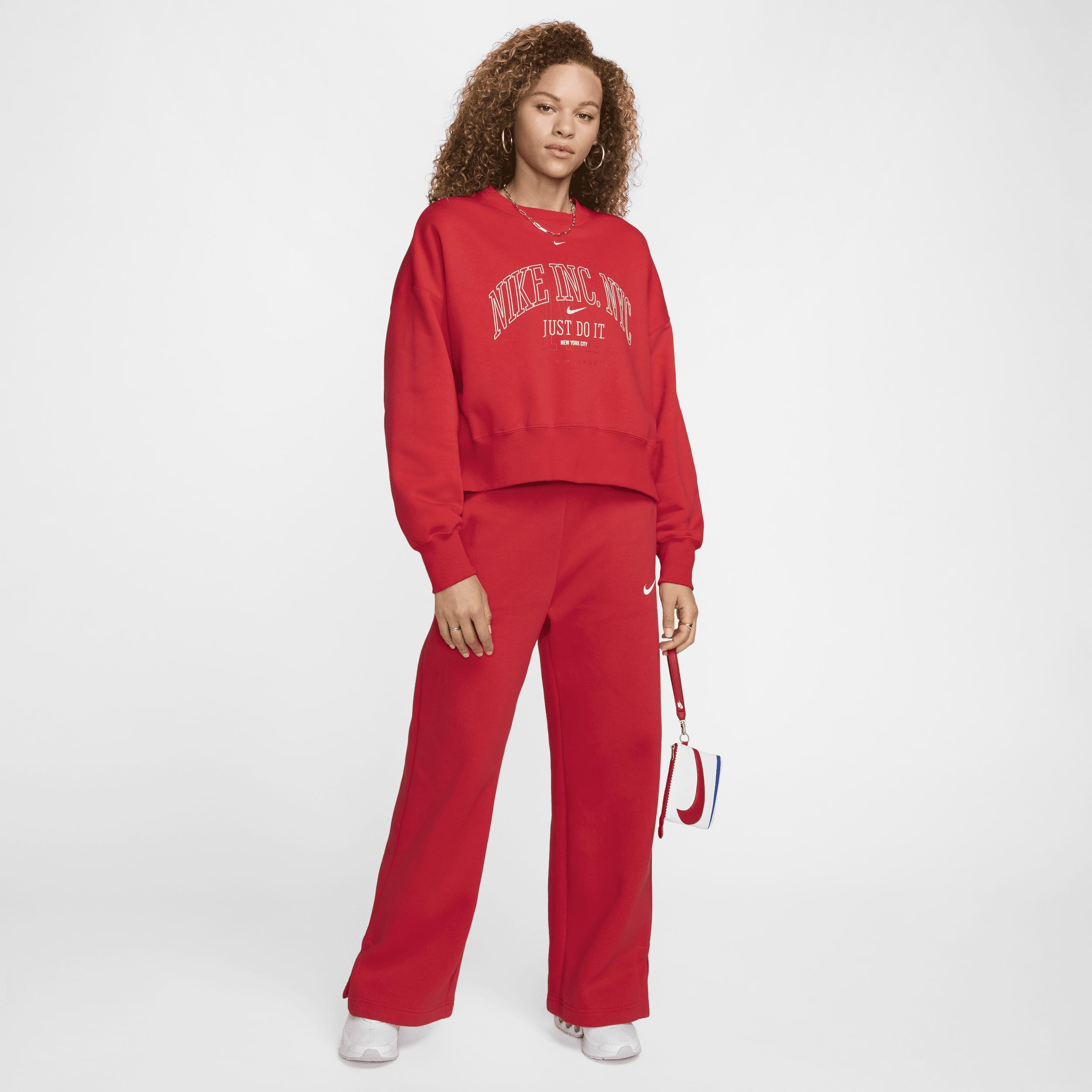 Nike Sportswear Phoenix Fleece Women's Over-Oversized Crew-Neck Graphic Sweatshirt Product Image