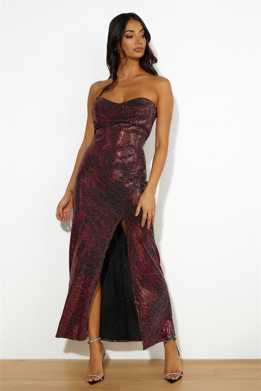 Disco Feeling Maxi Dress Red product image