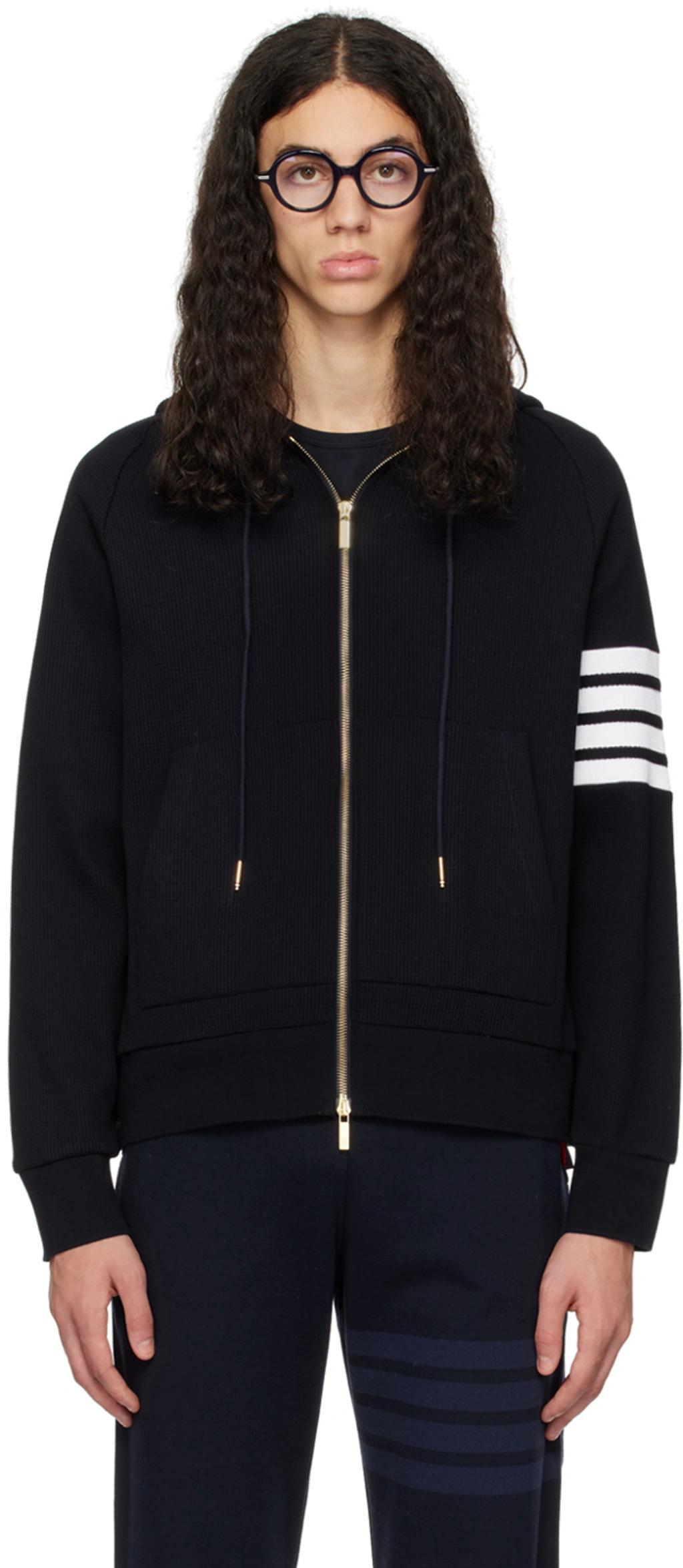 Navy 4-bar Hoodie In 415 Navy Product Image