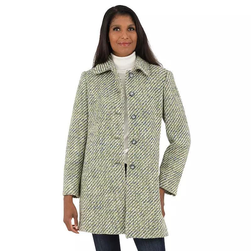 Womens Fleet Street Wool-Blend Boucle Coat Product Image