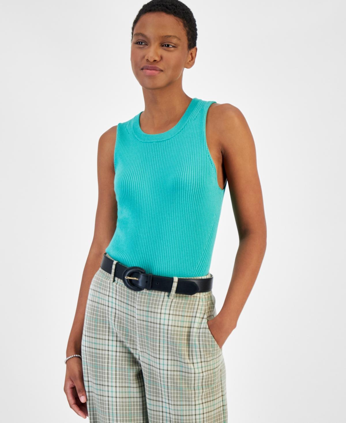 On 34th Womens Ribbed Crewneck Sweater Tank, Created for Macys Product Image