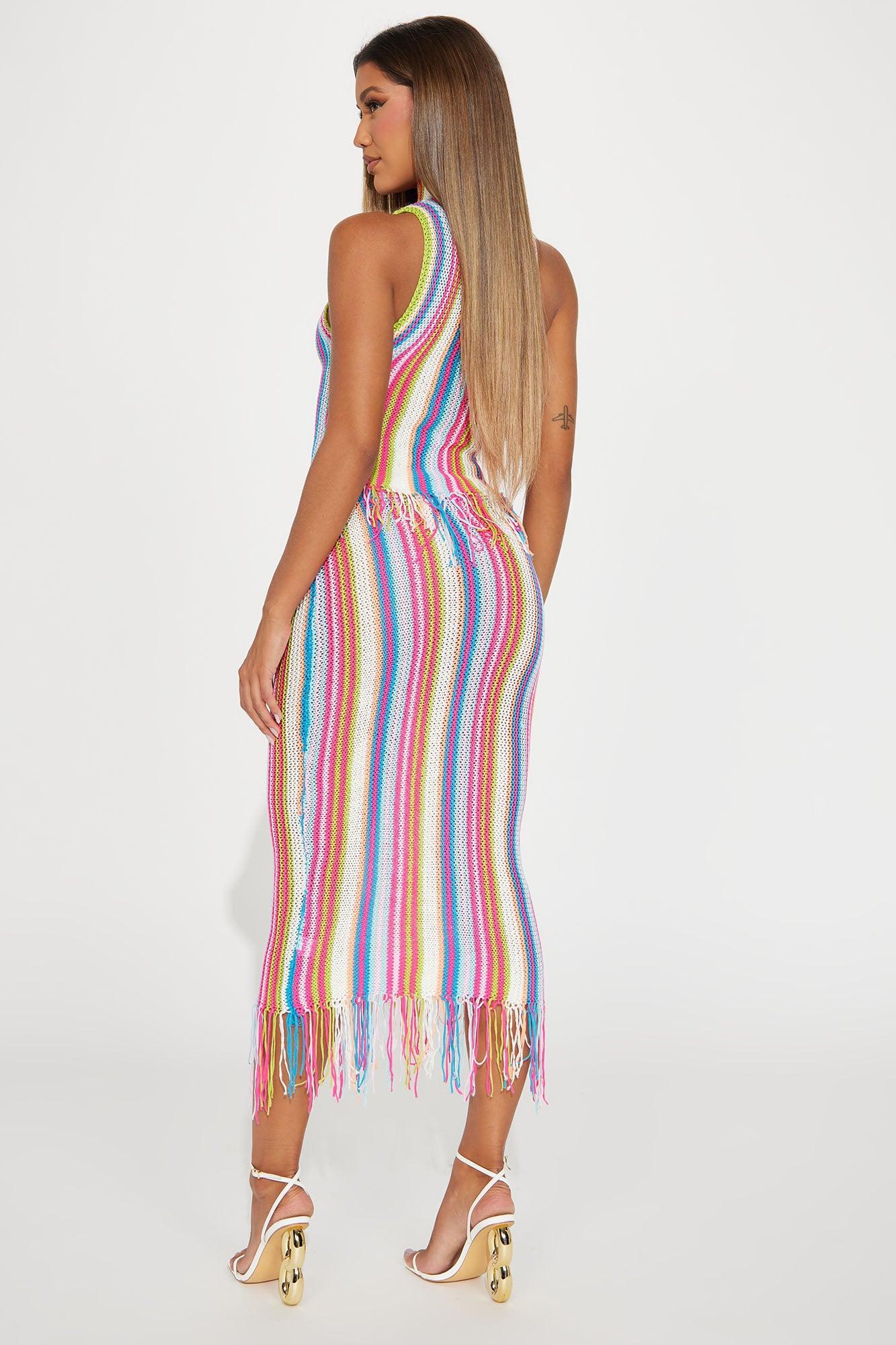 Color Your World Striped Skirt Set - Multi Color Product Image