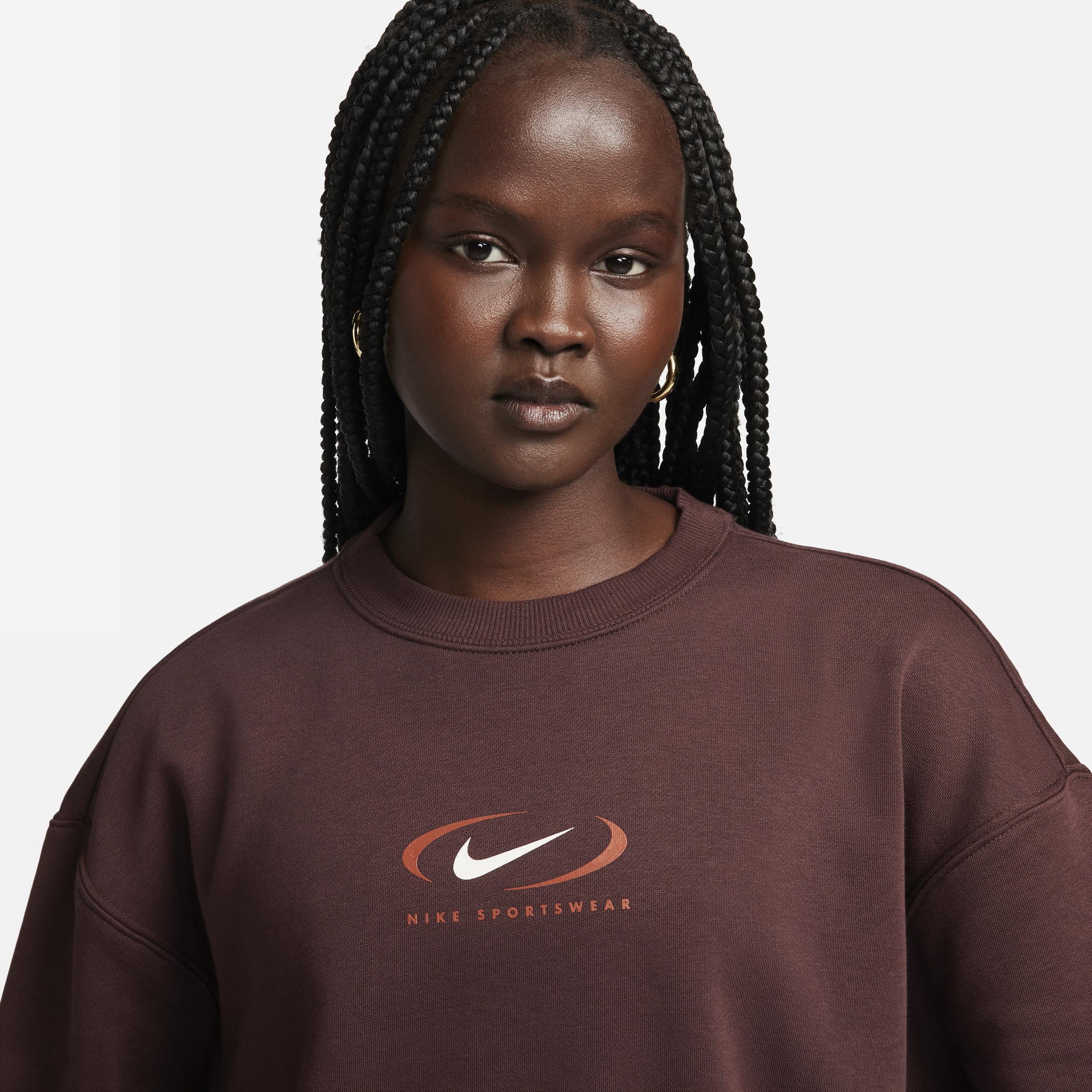 Women's Nike Sportswear Phoenix Fleece Oversized Crew-Neck Sweatshirt Product Image