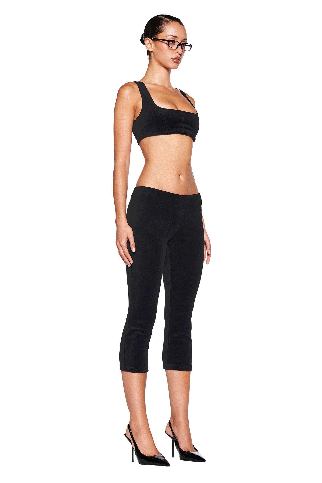 LAURA VELVET LEGGING - BLACK Product Image