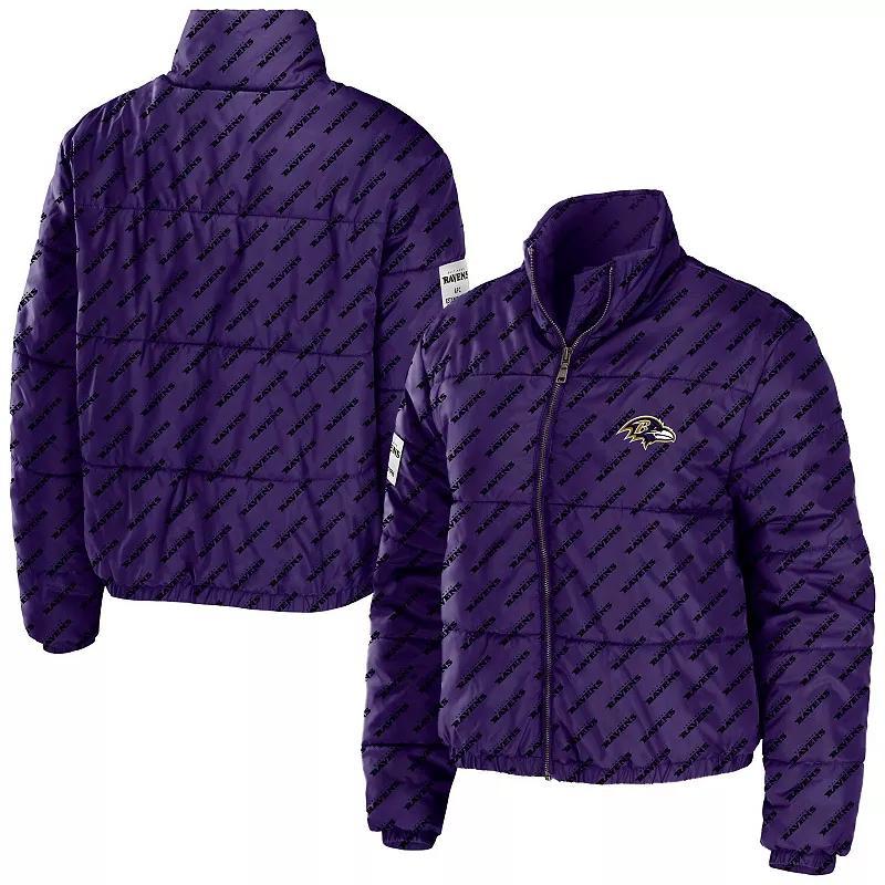 Womens WEAR by Erin Andrews Baltimore Ravens Puffer Full-Zip Jacket Product Image