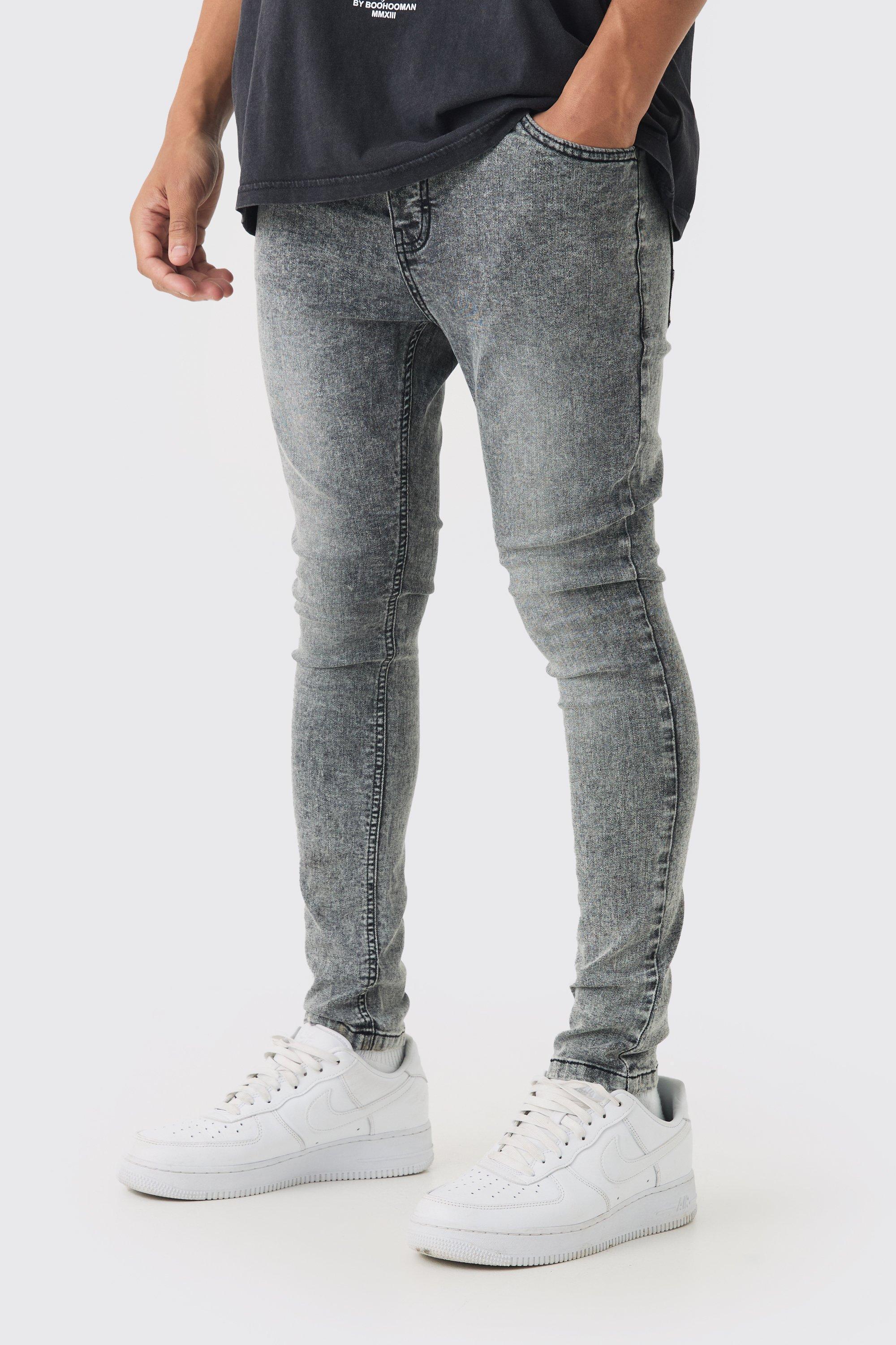 Super Skinny Fit Stretch Jeans | boohooMAN USA Product Image