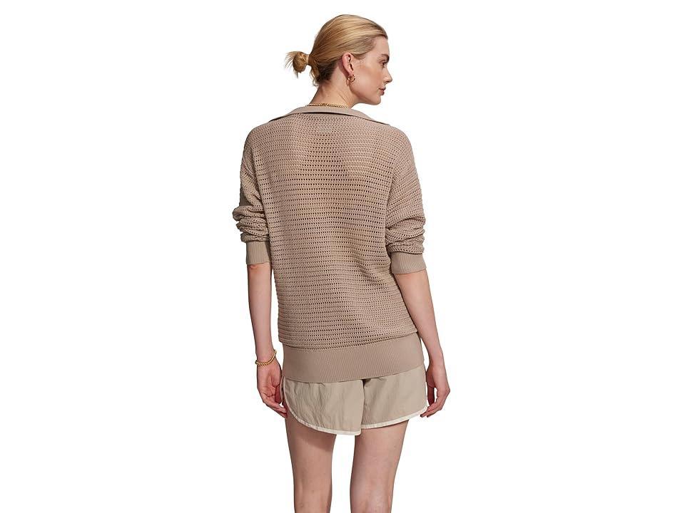 Varley Billie 1/2 Zip Knit (Cashmere Stone) Women's Sweatshirt Product Image