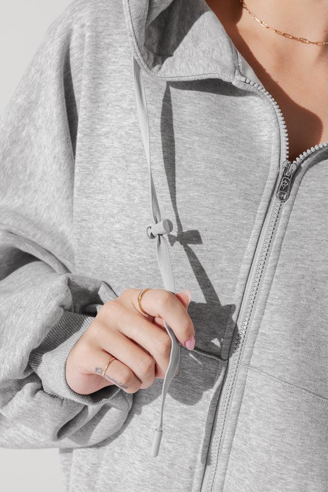 POPFLEX® Zip Cloud Hoodie - White Product Image