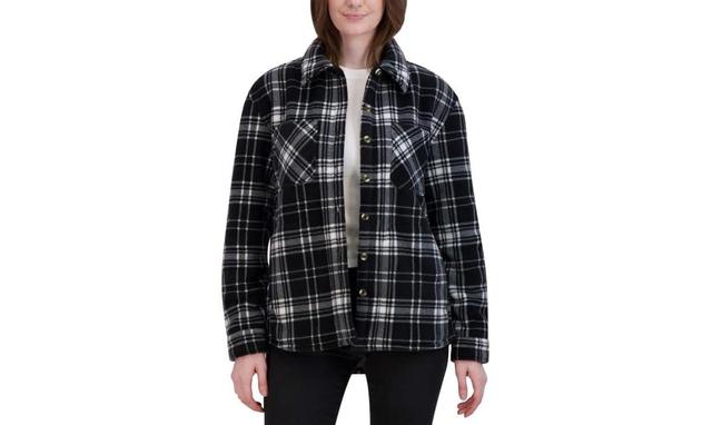 Hfx Womens Sherpa Fleece Lined Shirt Jacket Shacket Product Image