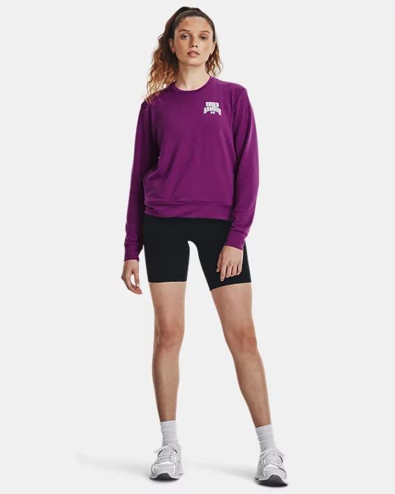 Women's UA Rival Terry Graphic Crew Product Image