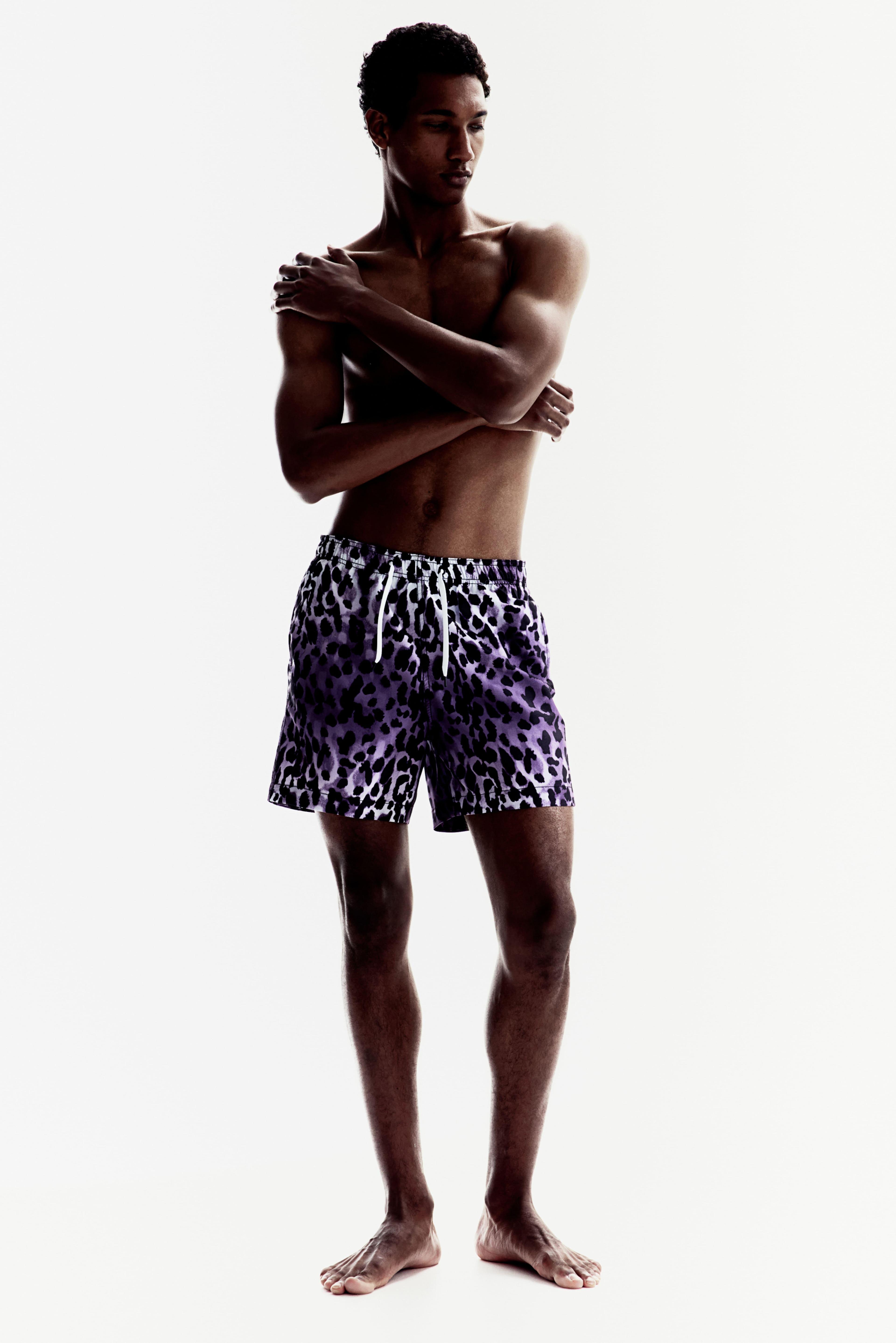 Patterned Swim Shorts Product Image