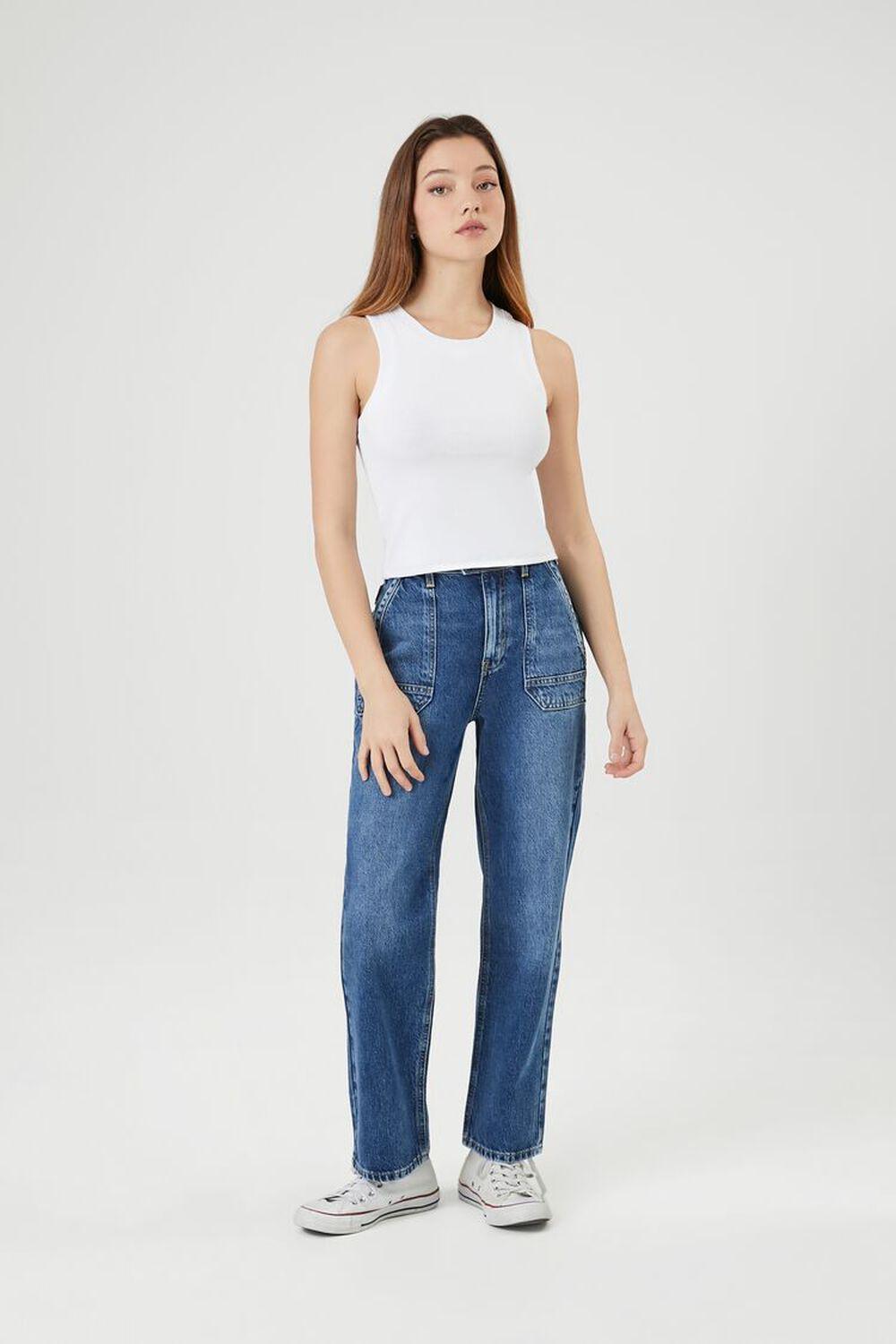 High-Rise Straight Jeans | Forever 21 Product Image