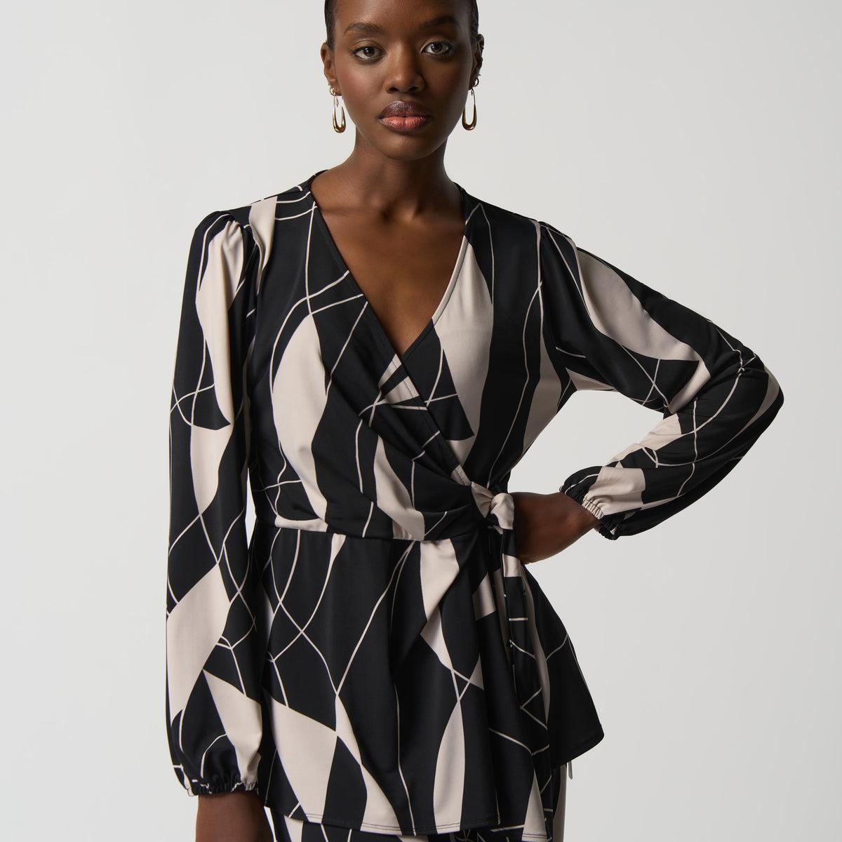 Abstract Print Wrap Tunic Product Image