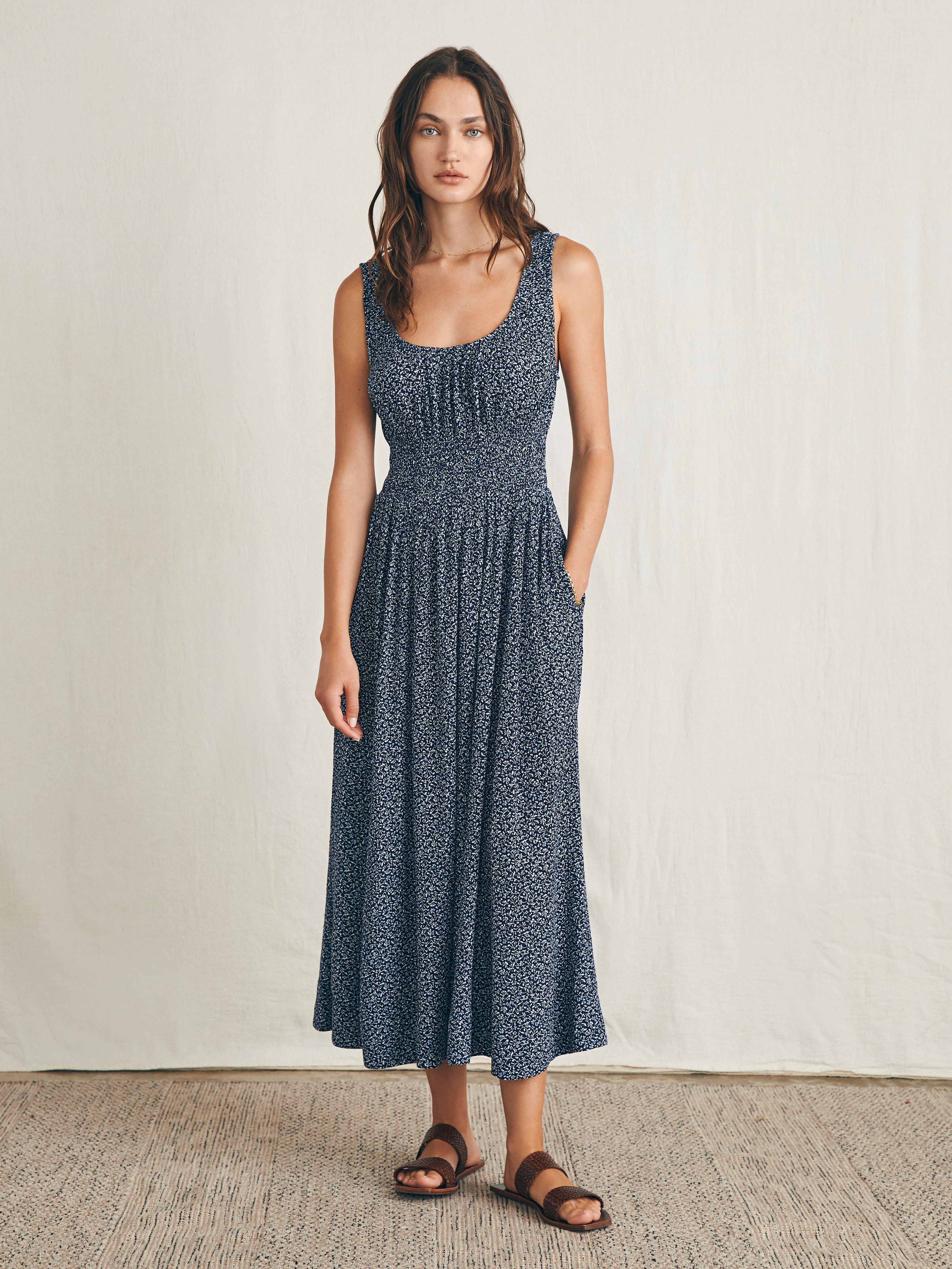 Sunseeker Midi Dress - Navy Riverton Ditsy Female Product Image