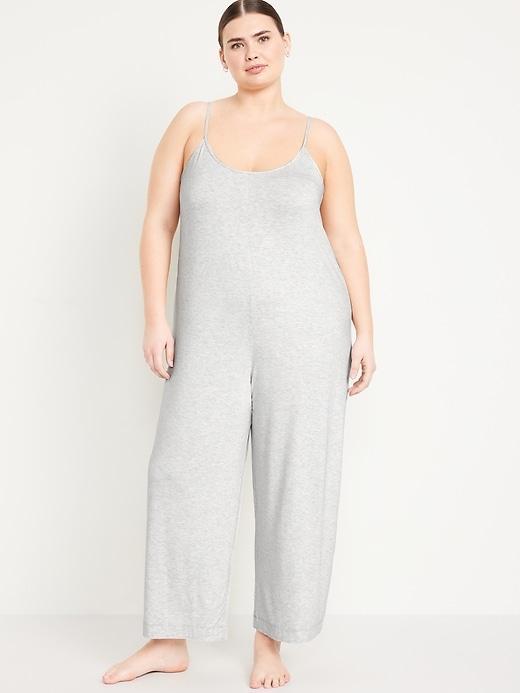 Knit Jersey Pajama Jumpsuit Product Image