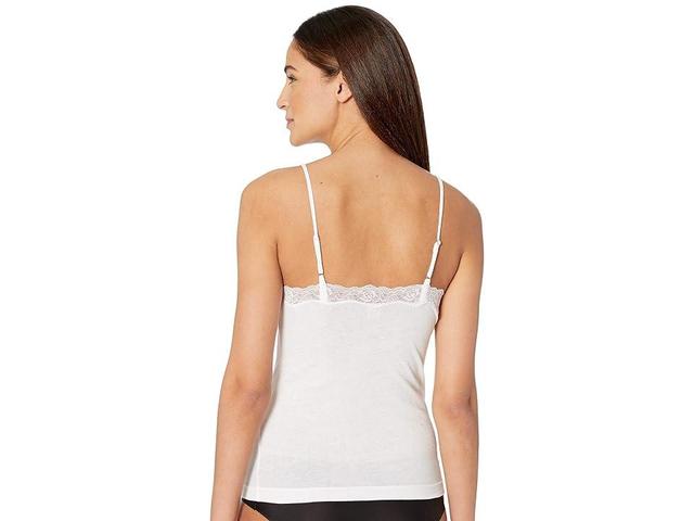 Only Hearts Organic Cotton Lace Trimmed Cami (White) Women's Pajama Product Image