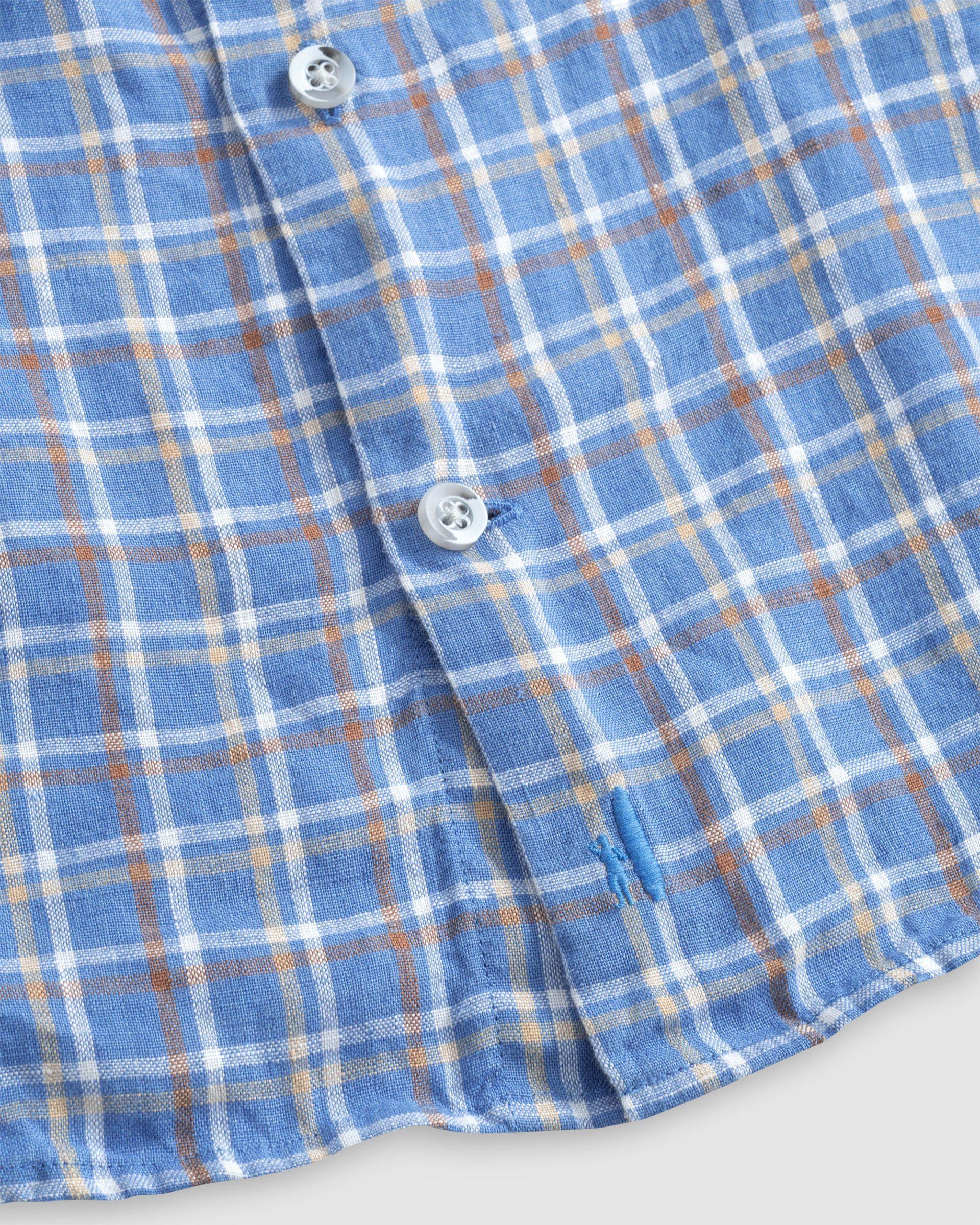 johnnie-O Omar Linen Button Up Shirt Product Image