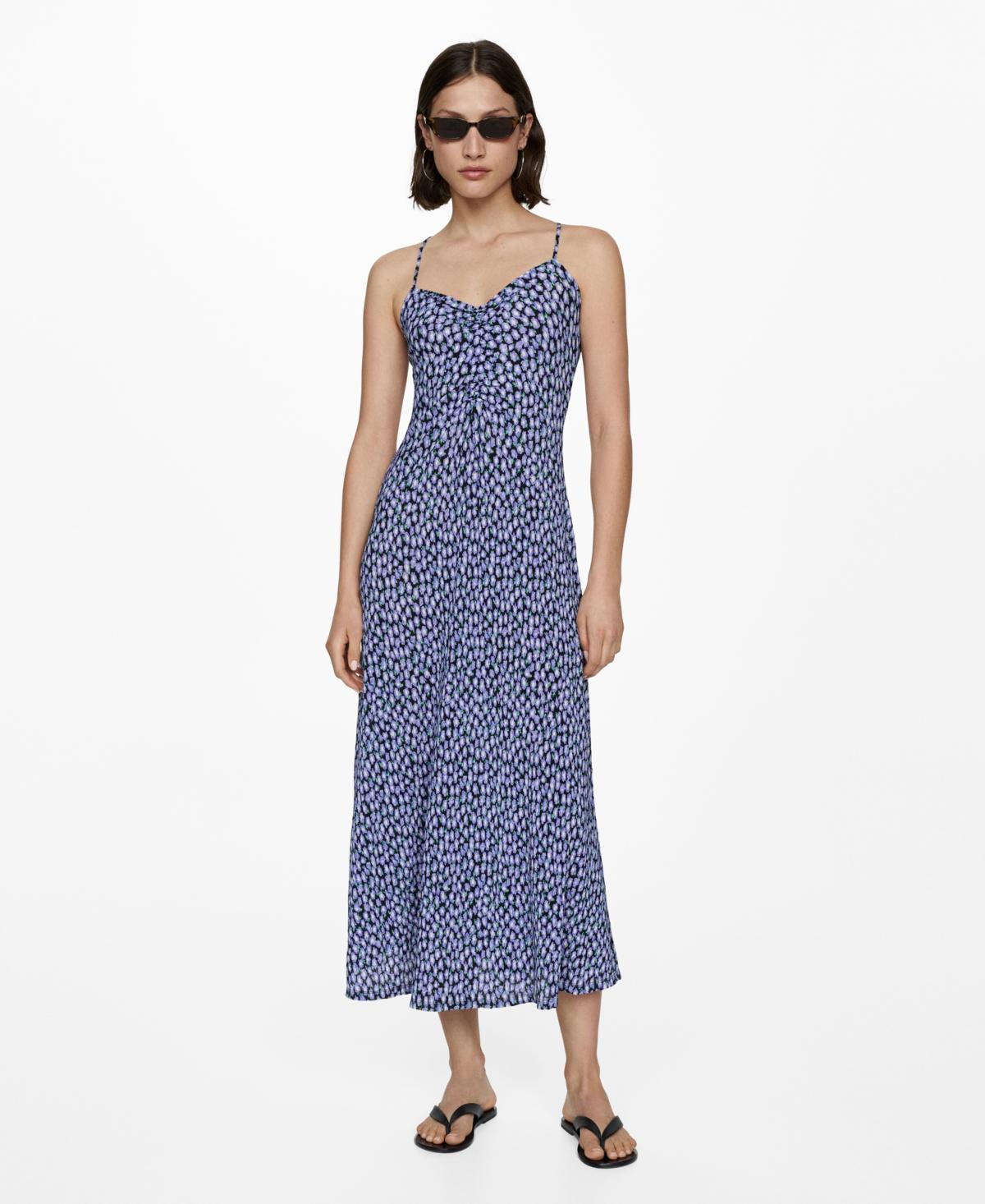 Mango Womens Printed Long Dress Product Image